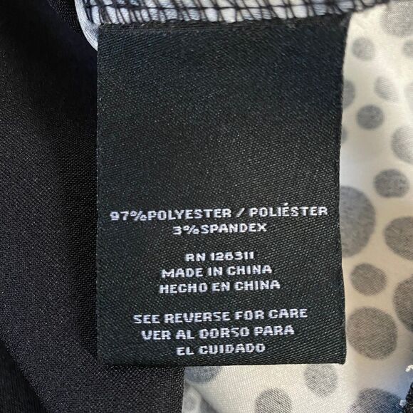 Ronni Nicole Polka Dot Sheath Dress Womens 8 Black White Sleeveless Runs Small - Picture 6 of 12